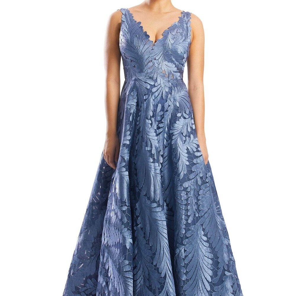 SALE NWT Alexander by Daymor 1750S23 Evening Dress Delphi Blue Size 10
